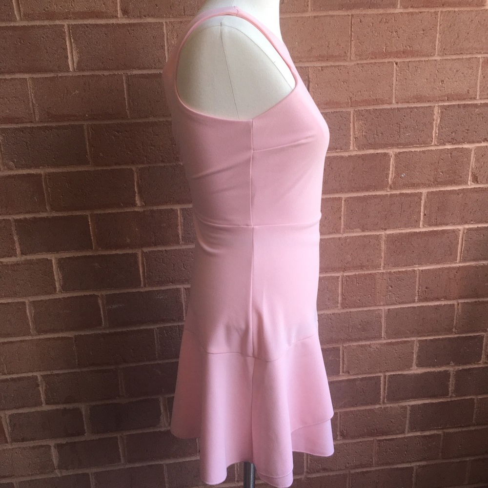 Design Lab Pink Halter Neck Fit and Flare Dress - Picture 6 of 10